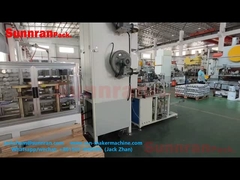 Machines voor het vervaardigen van de bekleding van blikken voor het maken van rechthoekige en vierkante eindjes