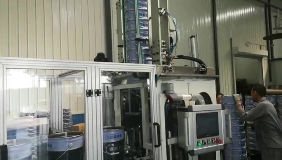 Staalemmer het palletiseren machine om Kegelemmer in te pakken 10-25L