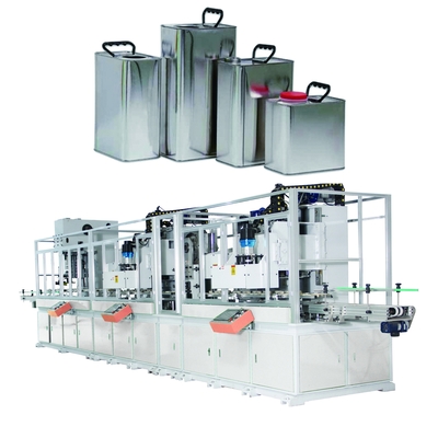 Rechthoekig Olieblik die Machine, Olie Tin Manufacturing Machine 40CPM 3P maken
